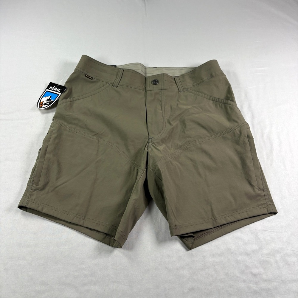 Kuhl Renegade Shorts Mens Size 34 Khaki Brown Stretch Outoor Hiking Trail NEW